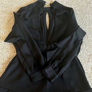 BCBGmaxazria classical overall with shorts.(New) now tags, Black color. Size S